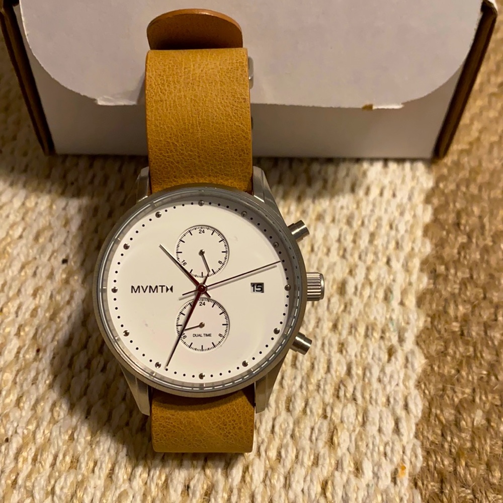 Leather watch